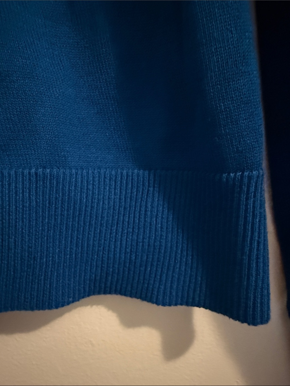 Anthropologie Tabitha Blue Cardigan with Yellow-Green Peacock Embellishment - Picture 6 of 8